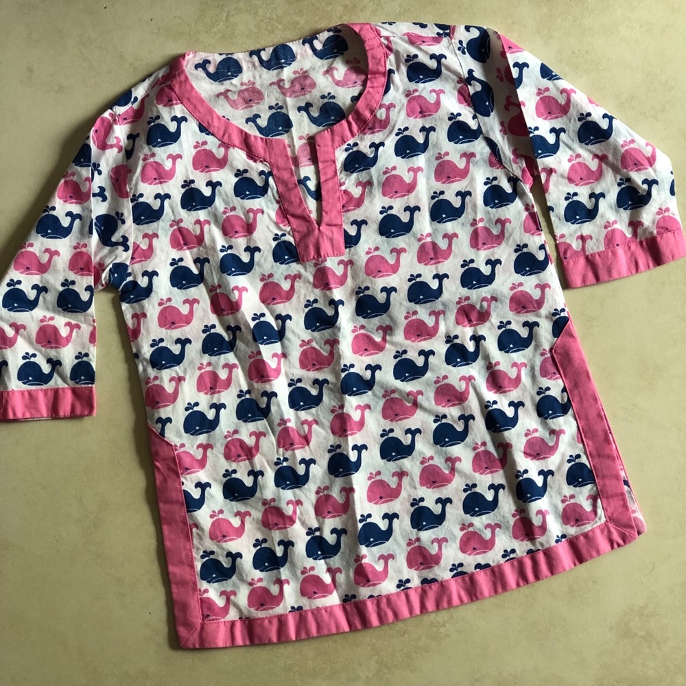 Pottery Barn Kids Allover Whale Baby Tunic
